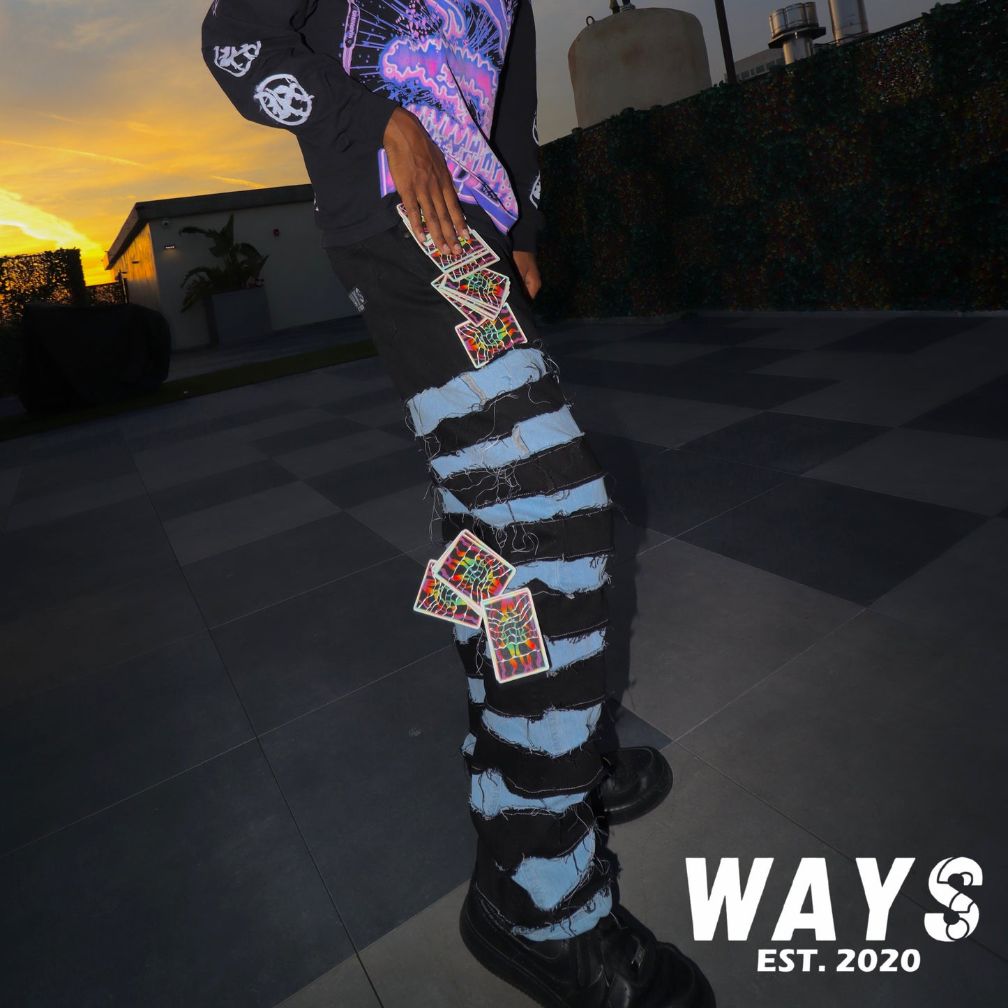 WAYS x SmokeSativa "Punk" Jeans