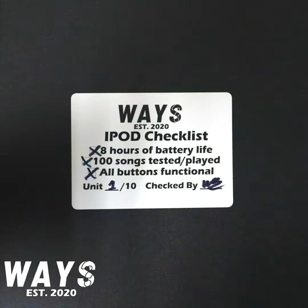 WAYS IPOD